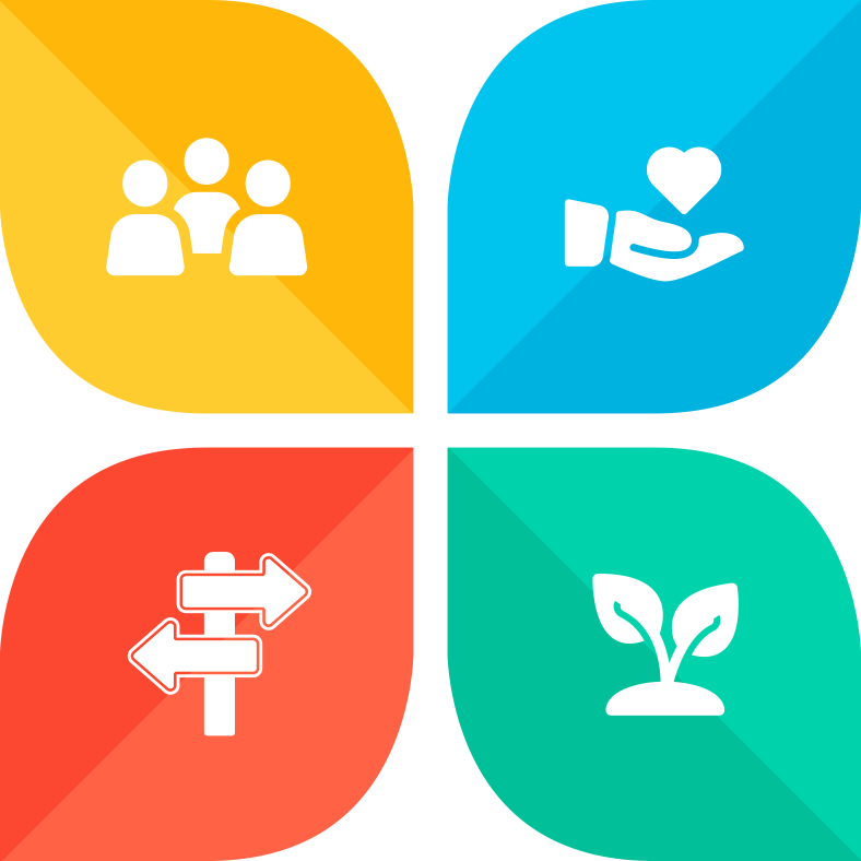 Four pillars icons